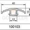 ÇELİK RAY DOLGU LASTİĞİ - 40 MM