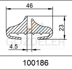 PLEKSİ CAM LASTİĞİ - 46 MM