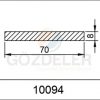8X70 PVC SOLİD LAMA