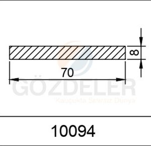 8X70 PVC SOLİD LAMA