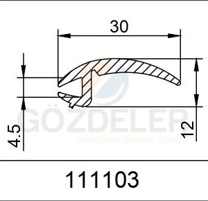 OPEL VECTRA ÖN YAPIŞTIRMA CAM LASTİĞİ - 30 MM