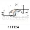 DUCATO ÖN CAM LASTİĞİ - 24 MM