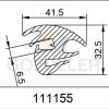 DAF 95 ÖN CAM LASTİĞİ