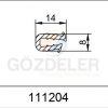 8*14 YARIM U LASTİĞİ - ÇERÇEVE SABİT U LASTİĞİ
