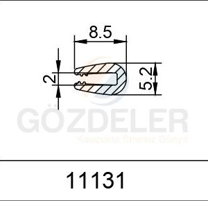 U LASTİĞİ 5*8,5 MM