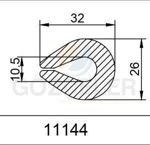 U LASTİĞİ- 26*32 MM