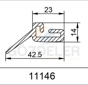 ÖZEL U LASTİĞİ- ETEKLİ- 42,5 MM