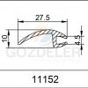FIAT TEMPRA ARKA YAPIŞTIRMA CAM LASTİĞİ