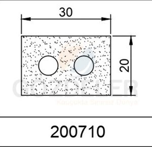 20*30 DELİKLİ LAMA SÜNGER