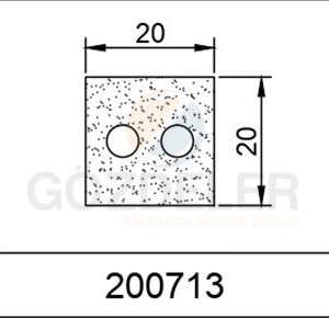 20*20 DELİKLİ LAMA SÜNGER