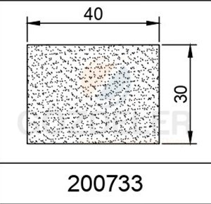 30*40 MM SÜNGER LAMA PROFİL