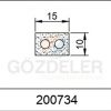 10X15 MM SÜNGER LAMA PROFİL