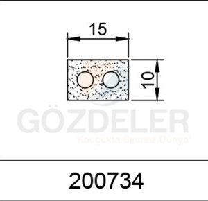 10X15 MM SÜNGER LAMA PROFİL