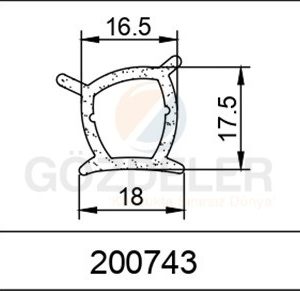 Kapı Süngeri 17.5 MM