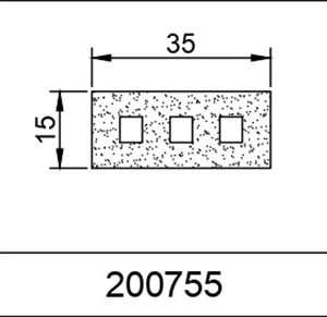15*35 DELİKLİ SÜNGER LAMA