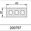 20*45 DELİKLİ SÜNGER LAMA