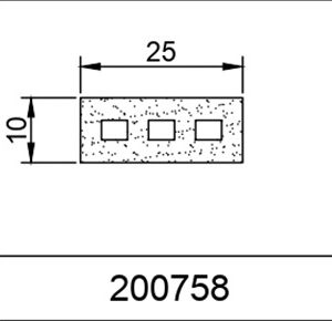 10*25 DELİKLİ SÜNGER LAMA