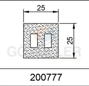 25*25 DELİKLİ SÜNGER LAMA