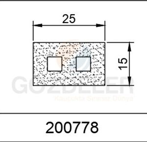 15*25 DELİKLİ SÜNGER LAMA