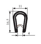 SAÇLI GEÇME 11*16 MM