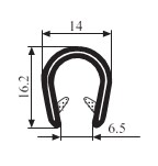 SAÇLI GEÇME 14*16 MM