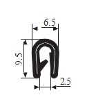 SAÇLI GEÇME 6,5*9,5 MM
