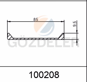 ALUMİNYUM KENAR FİTİL 85 MM