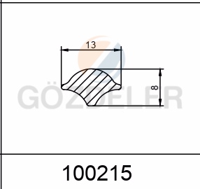 ÜÇGEN SEGMAN 8*13 MM